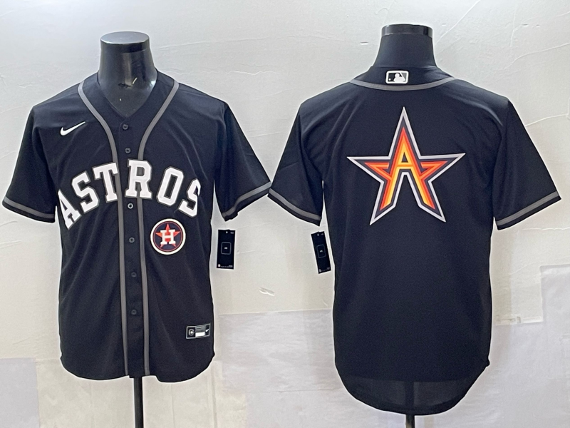 Men Houston Astros blank black 2025 Nike MLB Jersey 0018